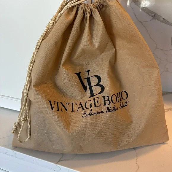 Vintage boho bag, World Traveler in dirty blonde - Picture 10 of 12